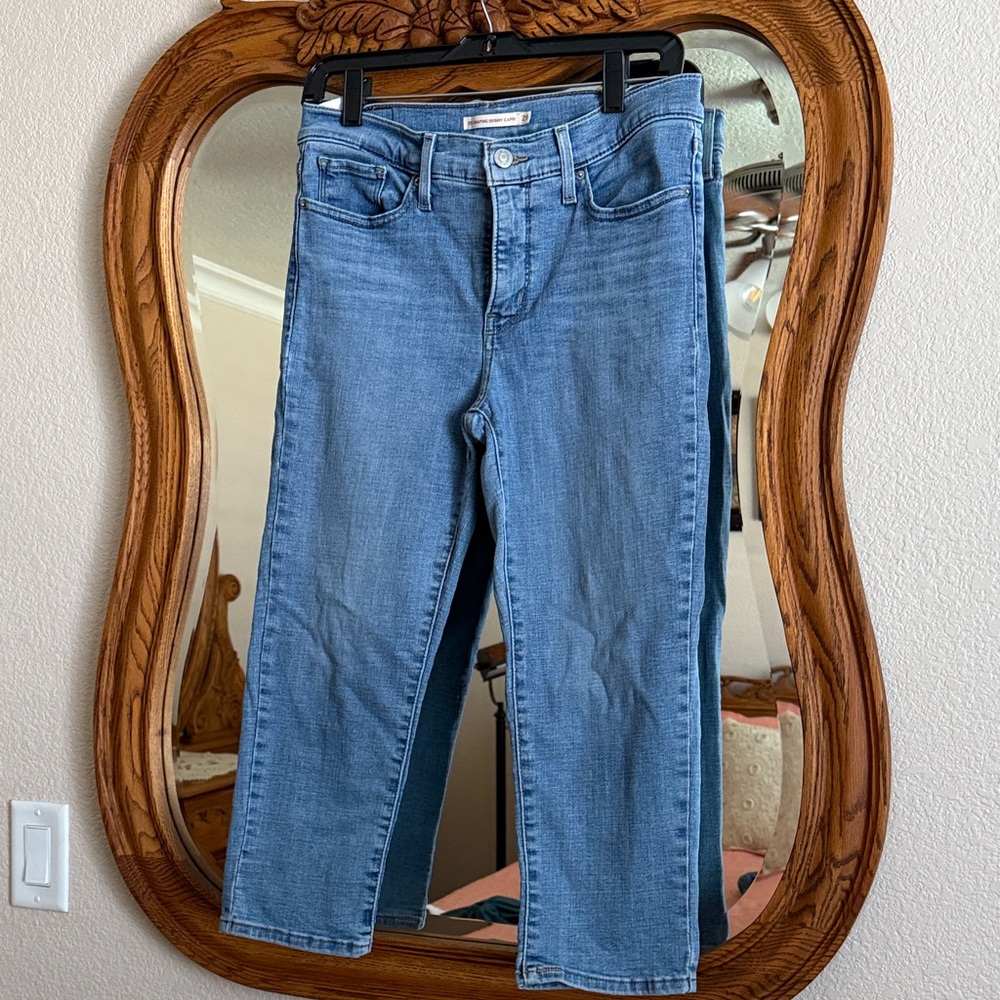 Levi's Light Blue Ankle & Cropped Jeans